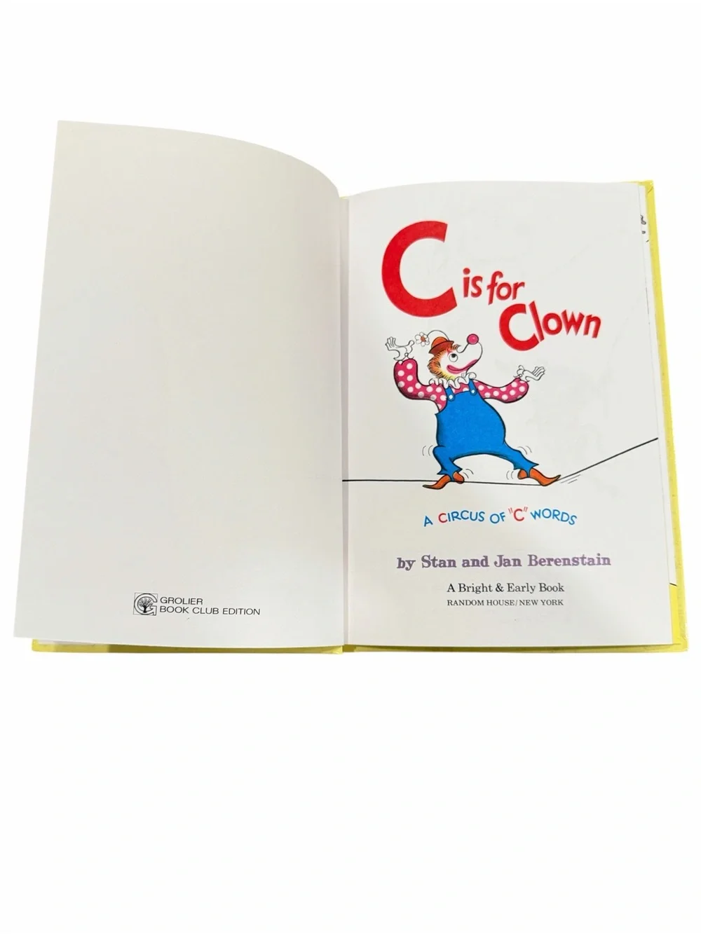 C IS FOR CLOWN (Bright & early books for beginning beginners) by Berenstain